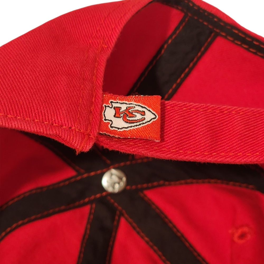 Red Kansas City Chiefs Logo Adjustable Cap, Red, '47 - Picture 6 of 7